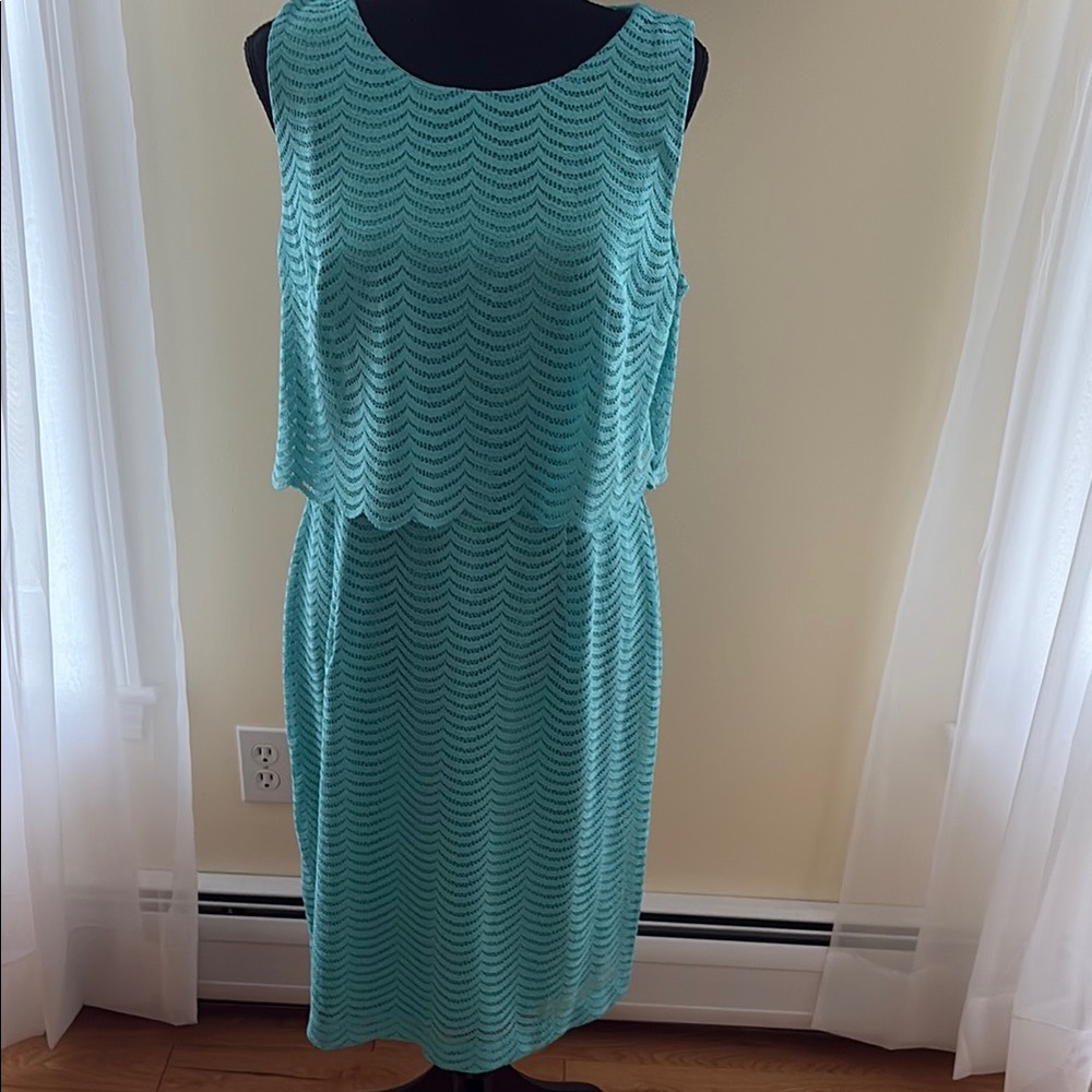 Elegant Blue Sleeveless Dress